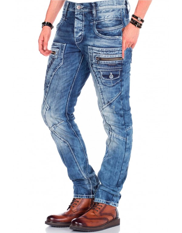Брендовые мужские джинсы Cipo & Baxx CD178 BLUE с наличием в Москве