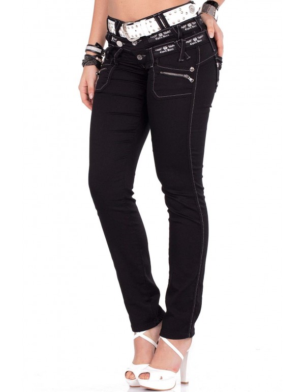 Брендовые женские джинсы Cipo & Baxx WD313 BLACK с наличием в Москве