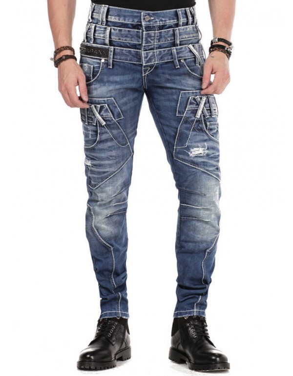 Брендовые мужские джинсы Cipo & Baxx CD466 BLUE с наличием в Москве