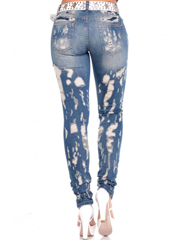 Брендовые женские джинсы Cipo & Baxx WD208 BLUE с наличием в Москве 